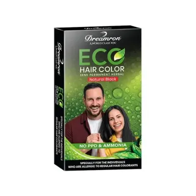Picture of Dreamron Semi-Permanent Eco Natural Black – PPD & Ammonia Free